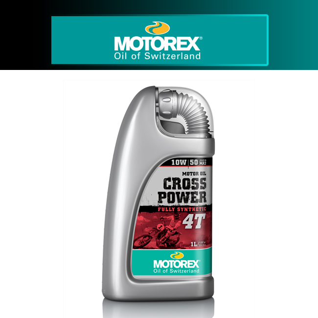 [MOTOREX] 모토렉스 오토바이 4싸이클 100% 합성 엔진오일 크로스 파워 4T (10W/50) 1L